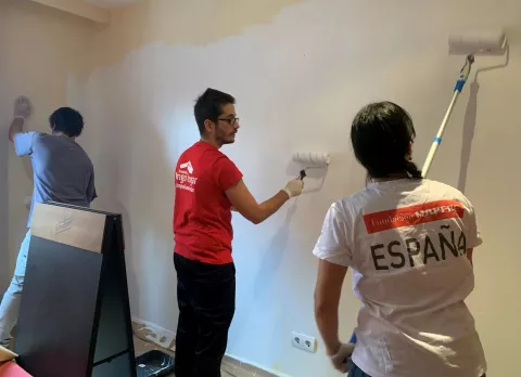 Pintamos y acondicionamos un hogar